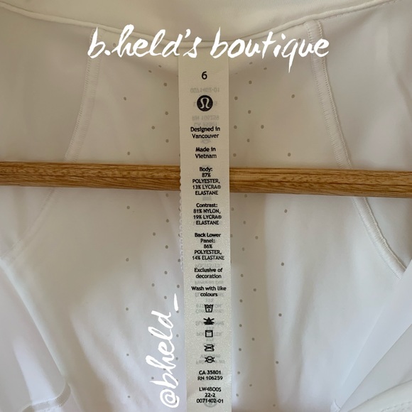 lululemon Goal Smasher Jacket in White Neutral Size 6 Brand New NWT - Picture 9 of 16